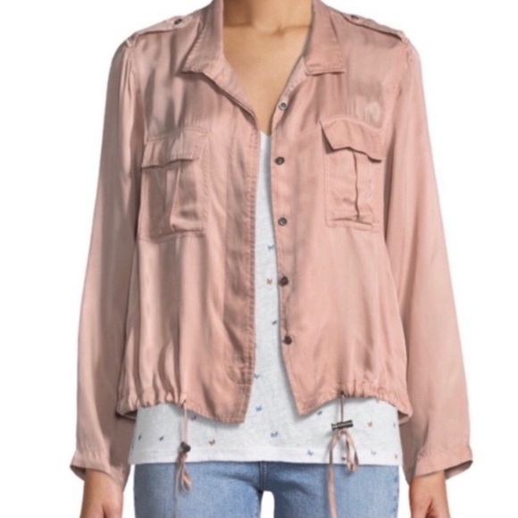 blush military jacket